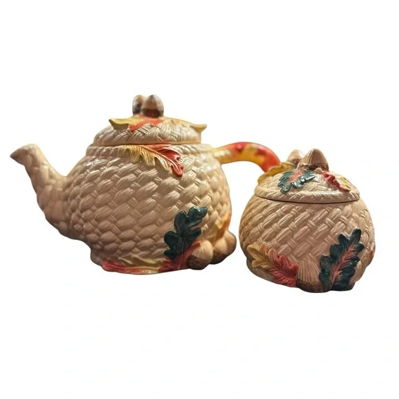 Fall 2 piece teapot set, o/s - Picture 8 of 9